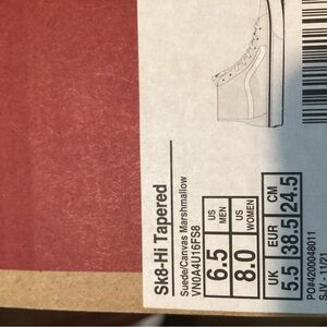 Vans Sk8-Hi Tapered in Marshmallow White